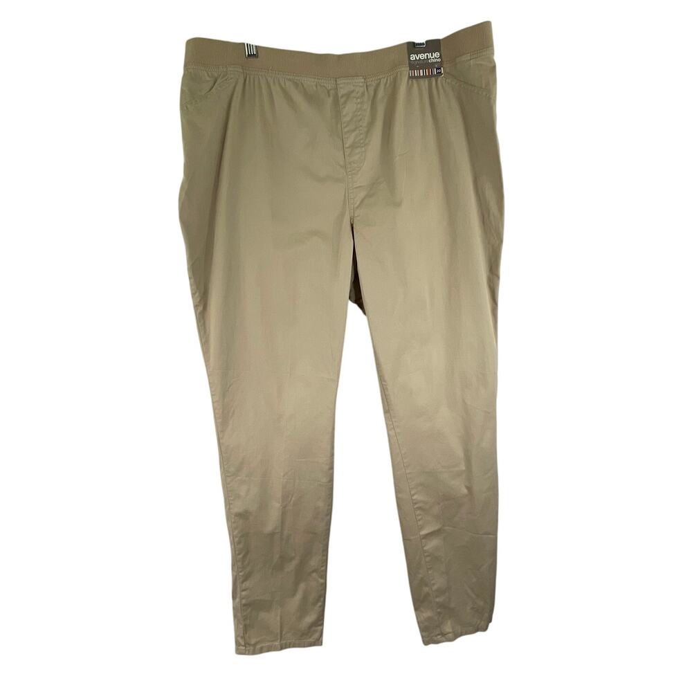 Avenue Signature Chino Kahki Trouser Pants Women's Size 20